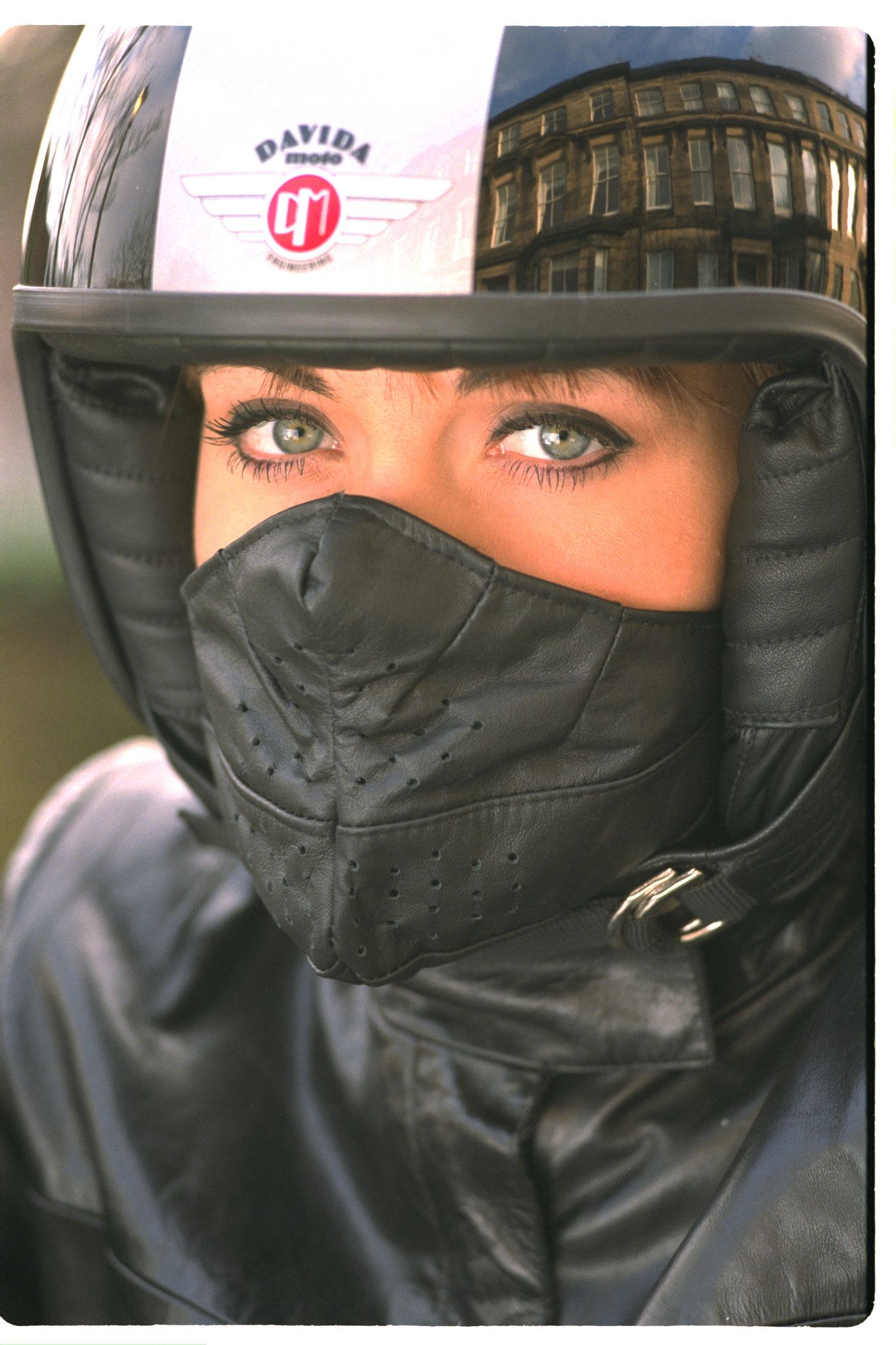 DABIDA ダビダ　バイク用マスク Davida Leather Face Mask Universal Mk 2